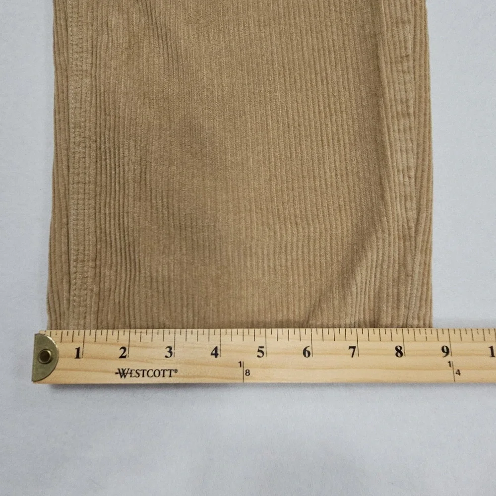 Empyre Relaxed Fit Corduroy Pants Mens 32 Tan Skater Streetwear Baggy Straight